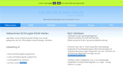 Desktop Screenshot of kirurgiherlev.dk